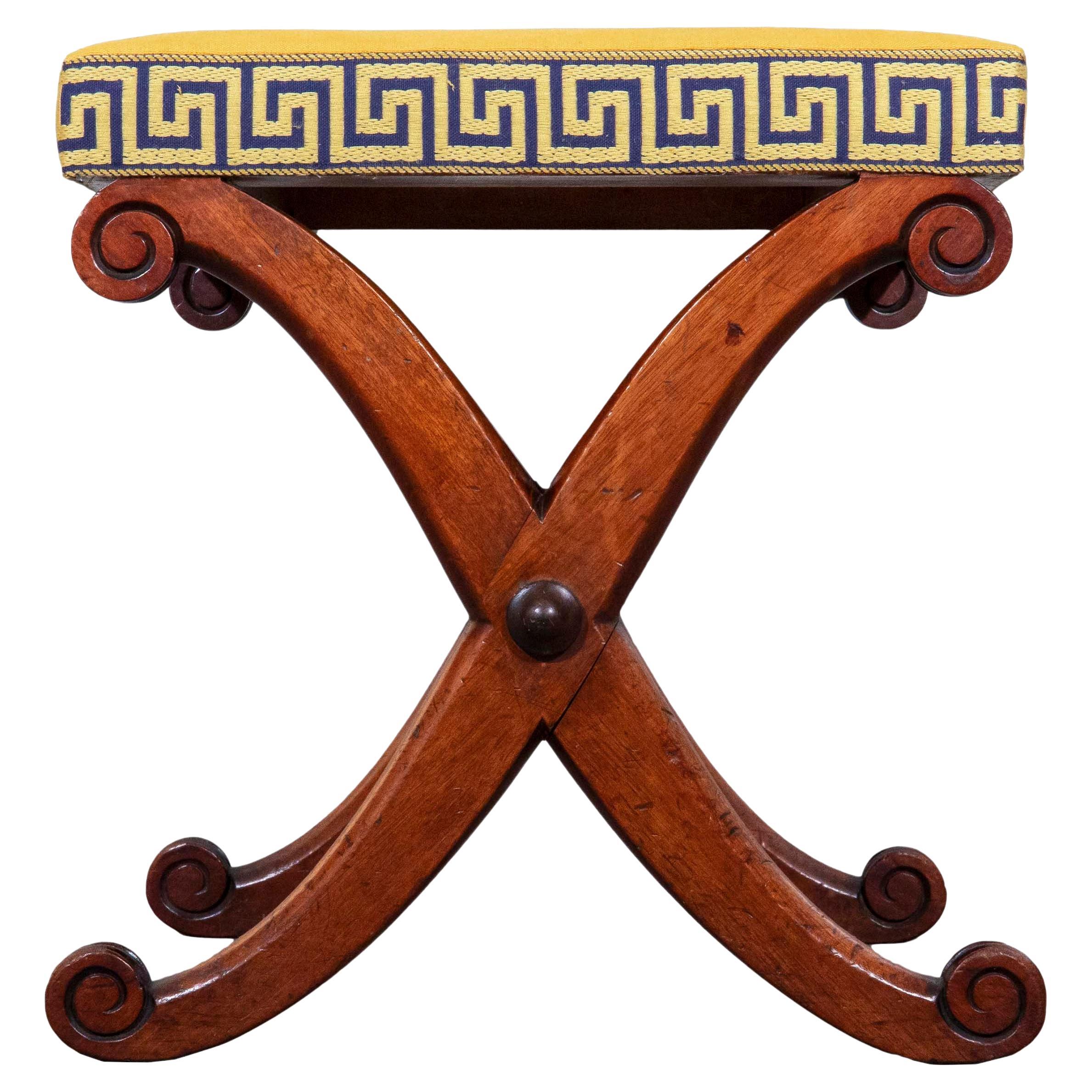 Early 19th Century X-Frame Stool 2