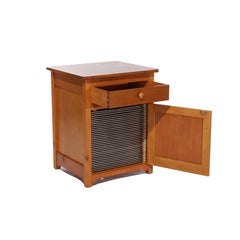 Antique Regional Mahogany Music Box Disk Cabinet with One Disk C1920