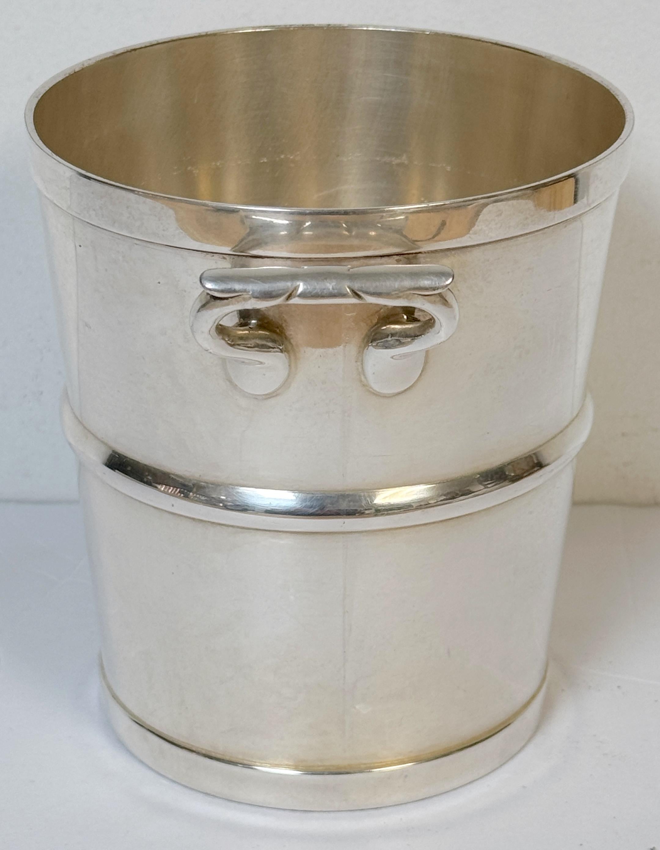 Seau à champagne / glace antique Reiffel & Husted Silverplate USA, design anglais Bon état - En vente à West Palm Beach, FL