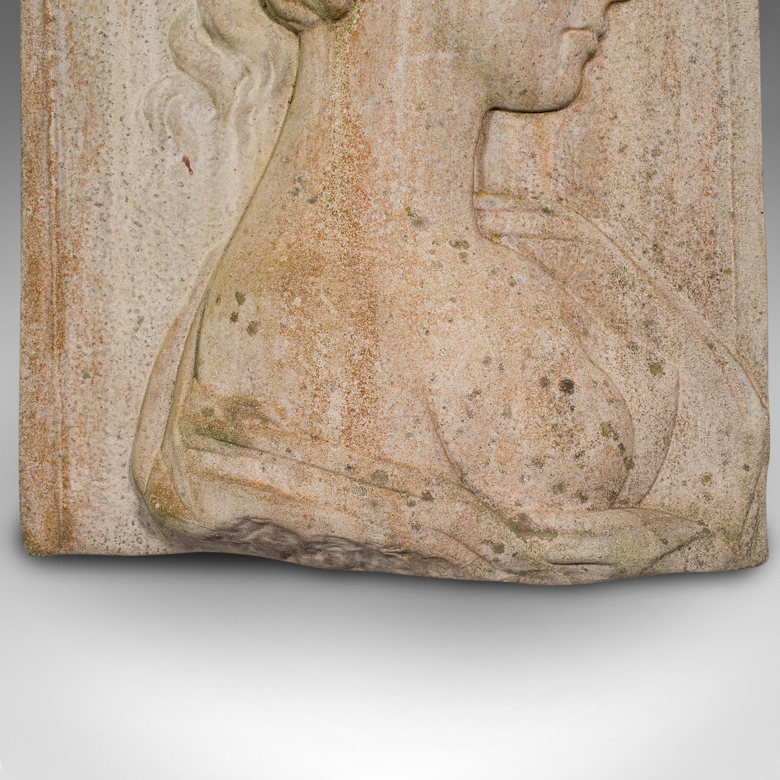 Antique Relief Bust, Italian, Female Masque, Neoclassical, Victorian, Circa 1900 1