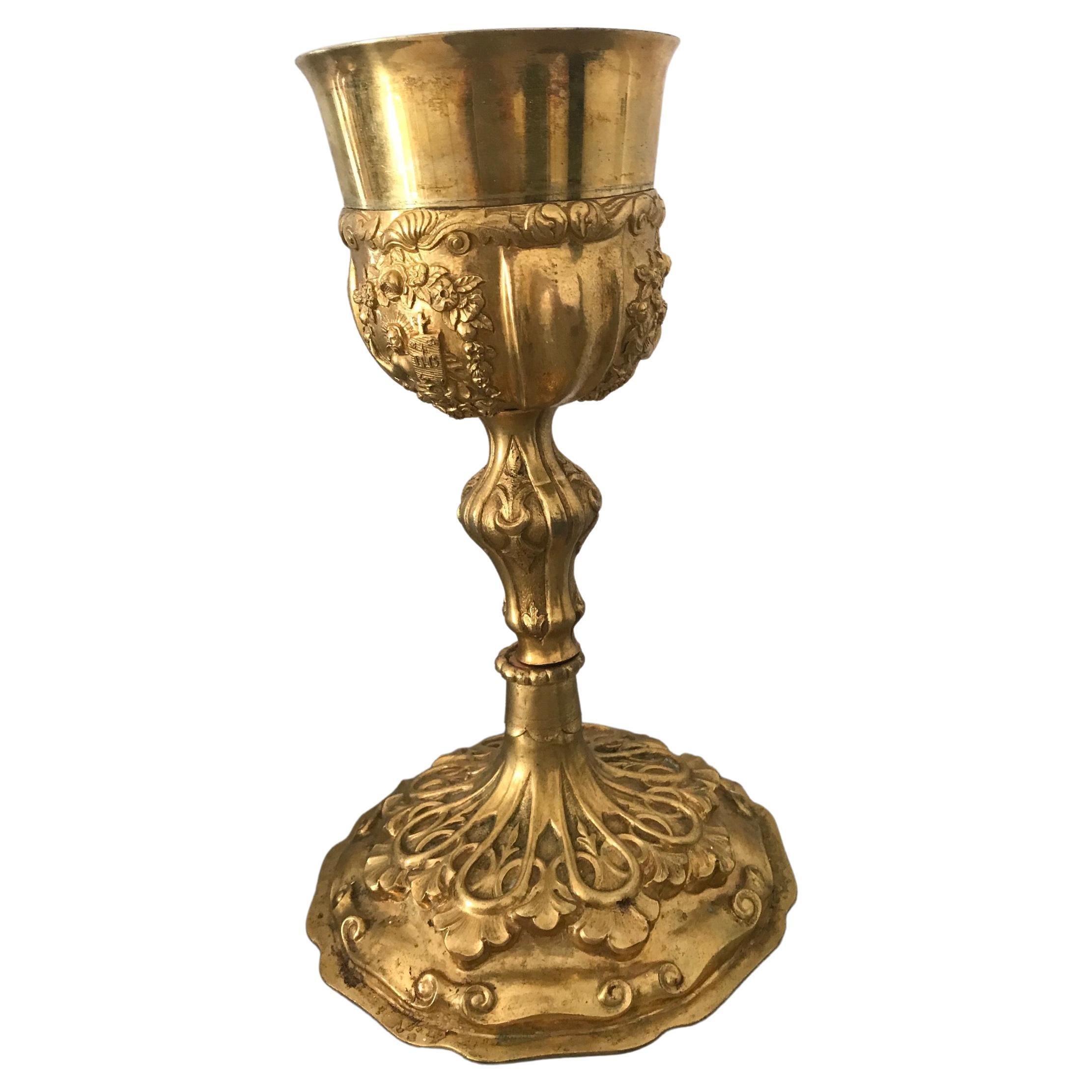 Antique Holland Brass Works 203 Religious Funerary Stand at 1stDibs