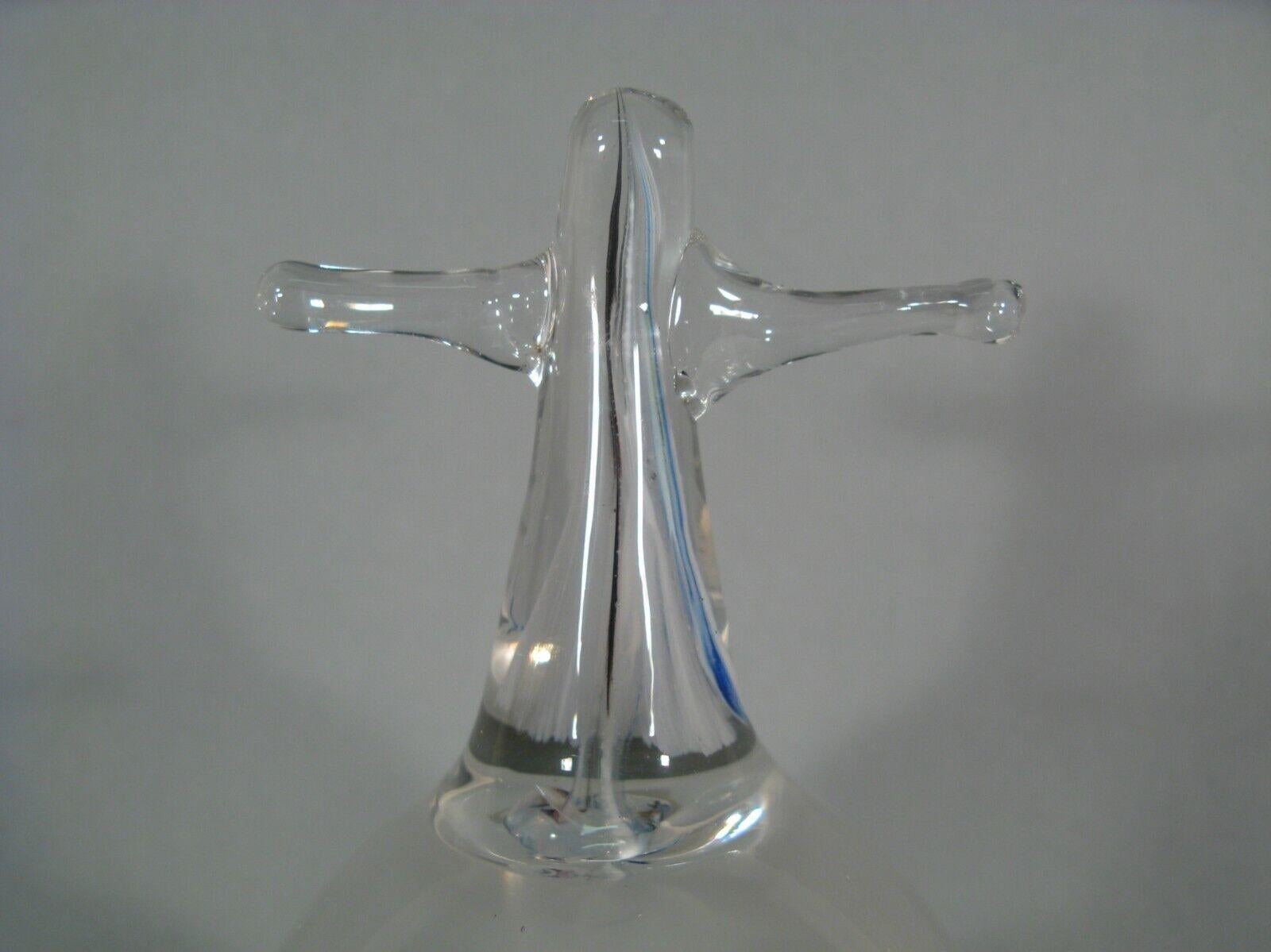 French Antique Religious Devotional Glass Crucifix under Blown Glass Dome - 1Y173