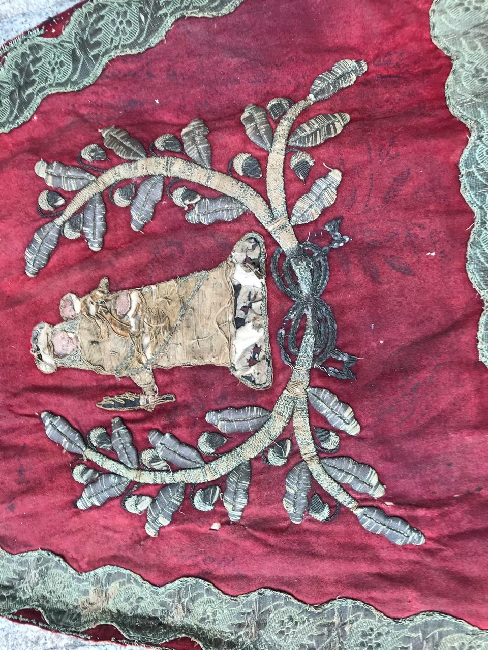 19th Century Antique Religious Embroidery