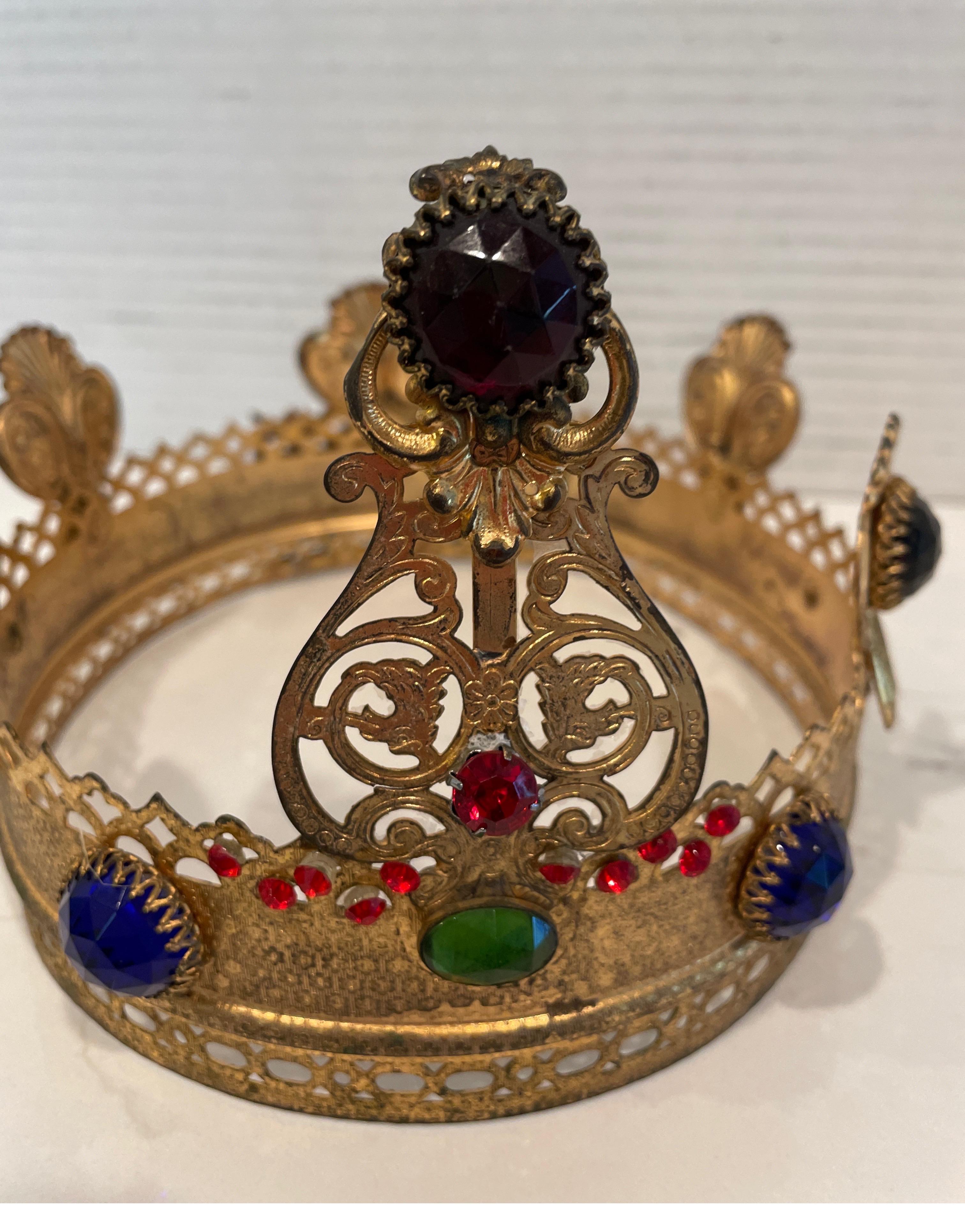 20ième siècle Antique couronne religieuse Sainte-Cœur en vente