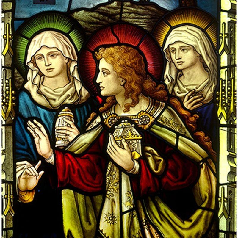 Antique Religious Stained Glass Window In Good Condition In Wormelow, Herefordshire