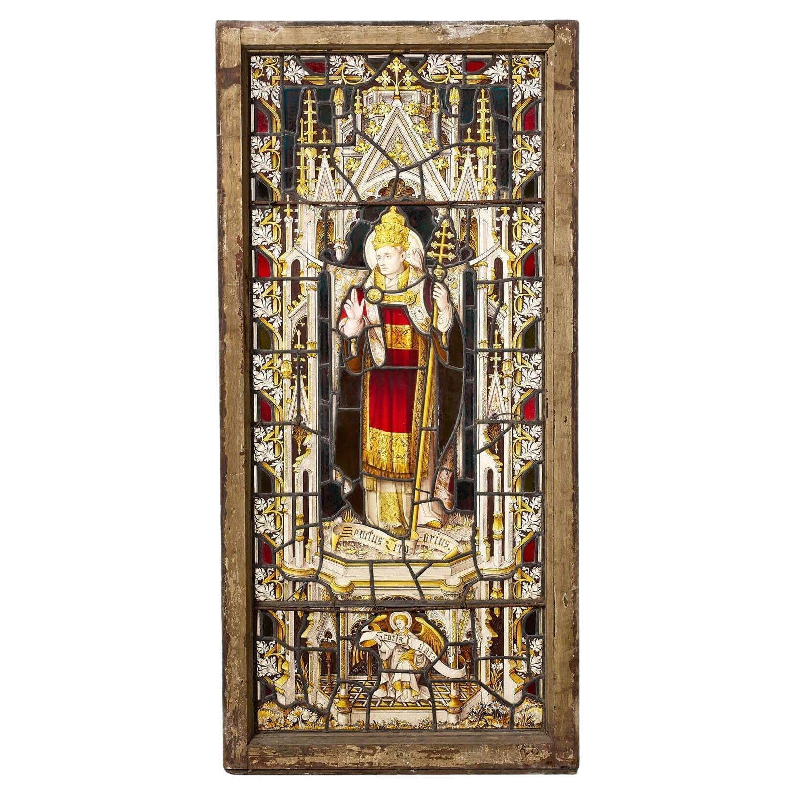 Vetrata religiosa antica di San Gregorio