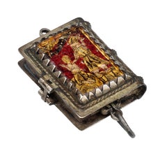 Antique Reliquary Book Pendant Locket