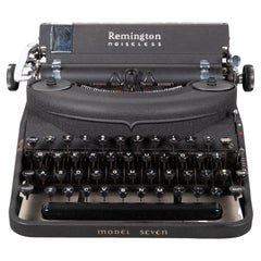 Antique Remington Noiseless Portable Typewriter and Case, circa 1947