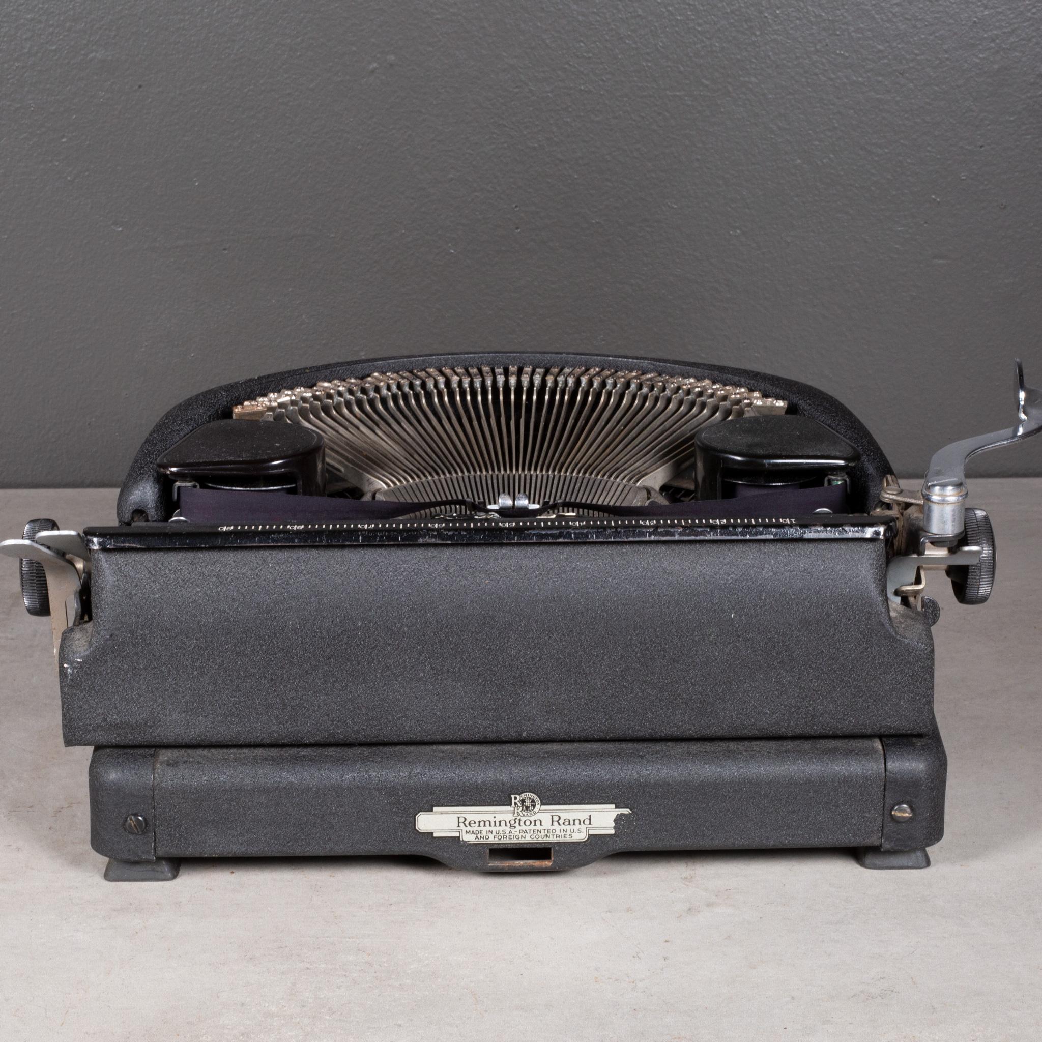 Industrial Antique Remington Rand Deluxe Model 5 Typewriter c.1941