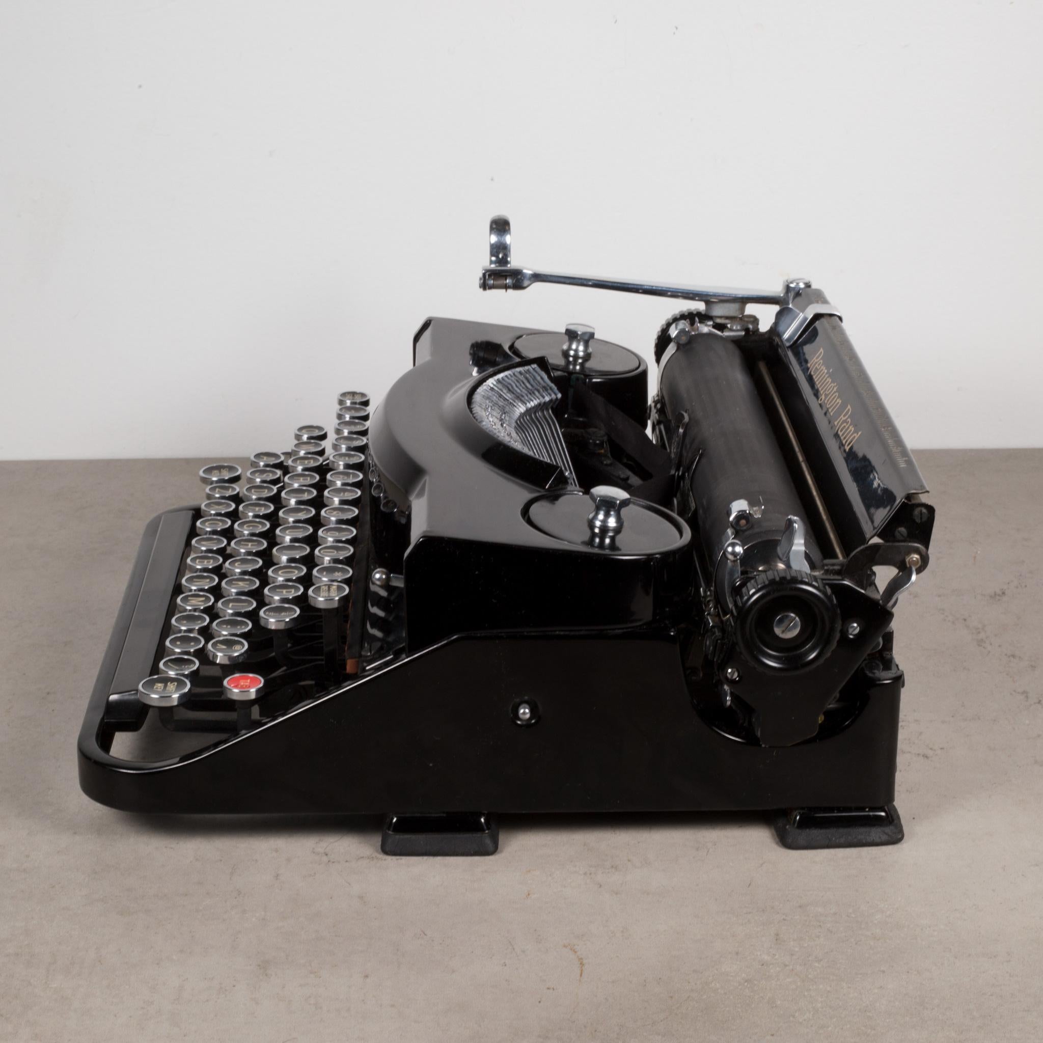 Industrial Antique Remington Rand Model 1 Portable Typewriter C.1933