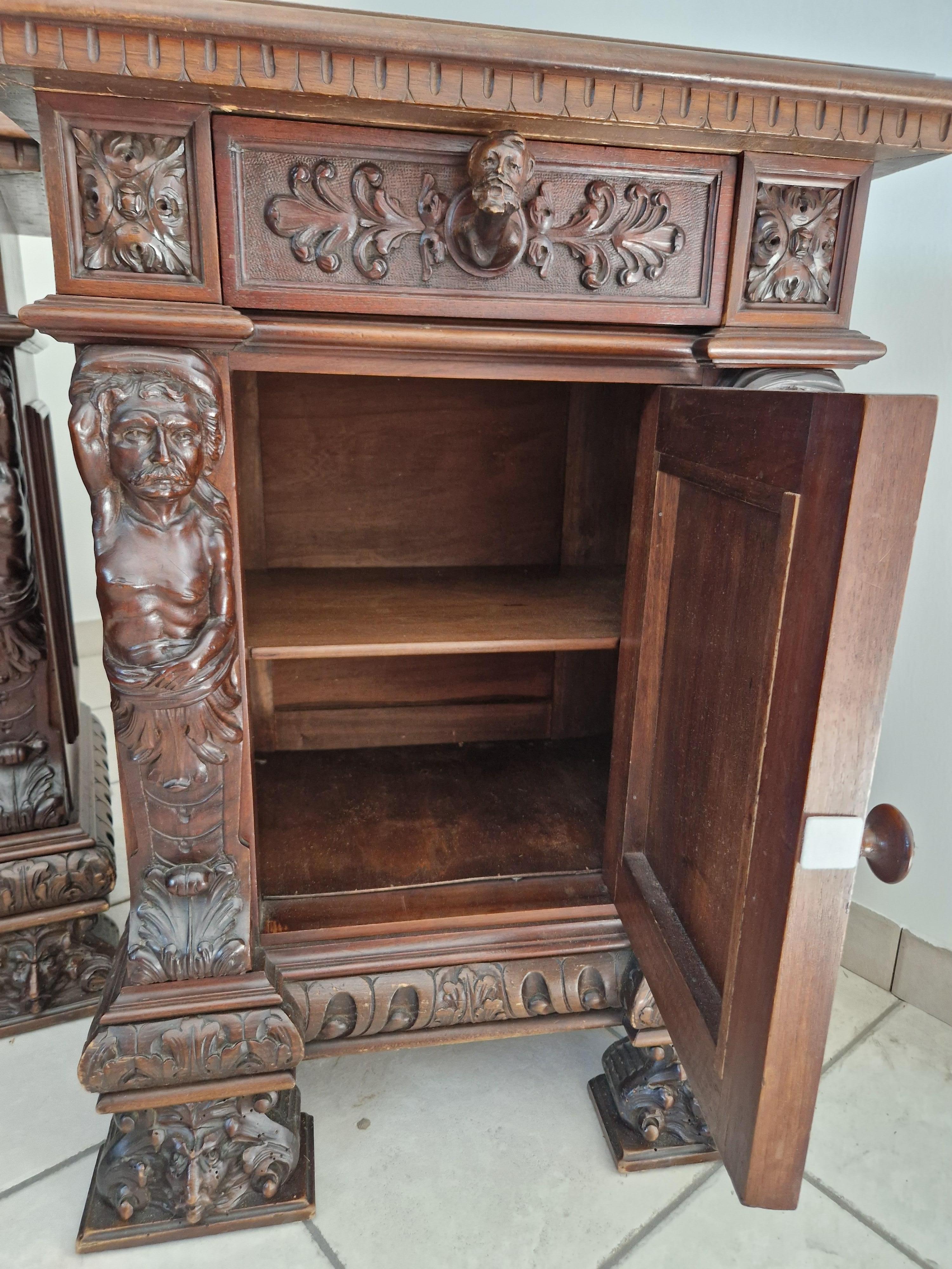 Antique Renaissance Bedroom Set Italian Bambocci For Sale 6