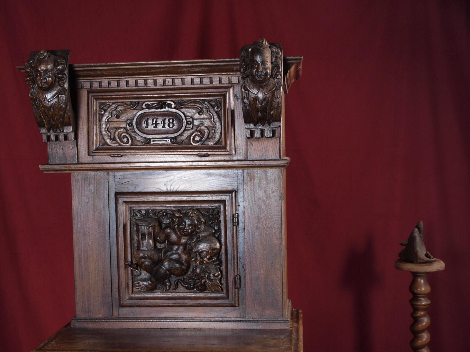 Antique Renaissance Cabinet Danish 5