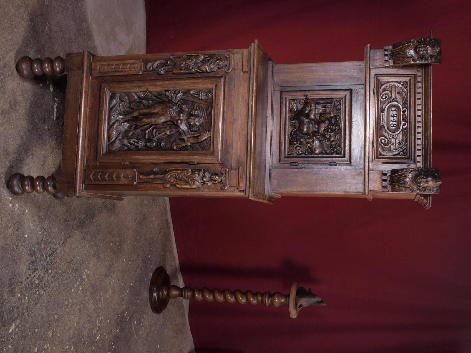Antique Renaissance Cabinet Danish 6
