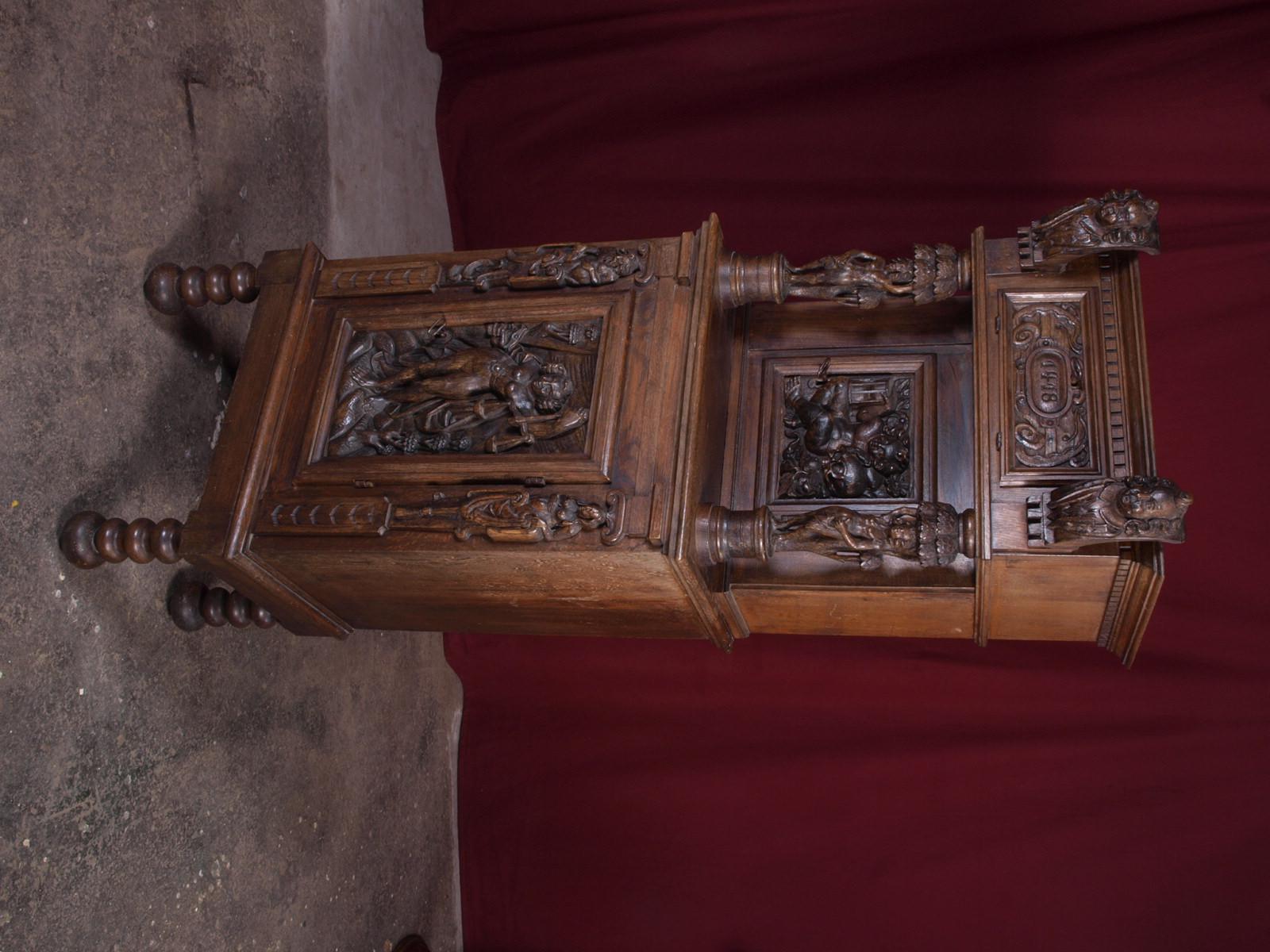 Antique Renaissance Cabinet Danish 11