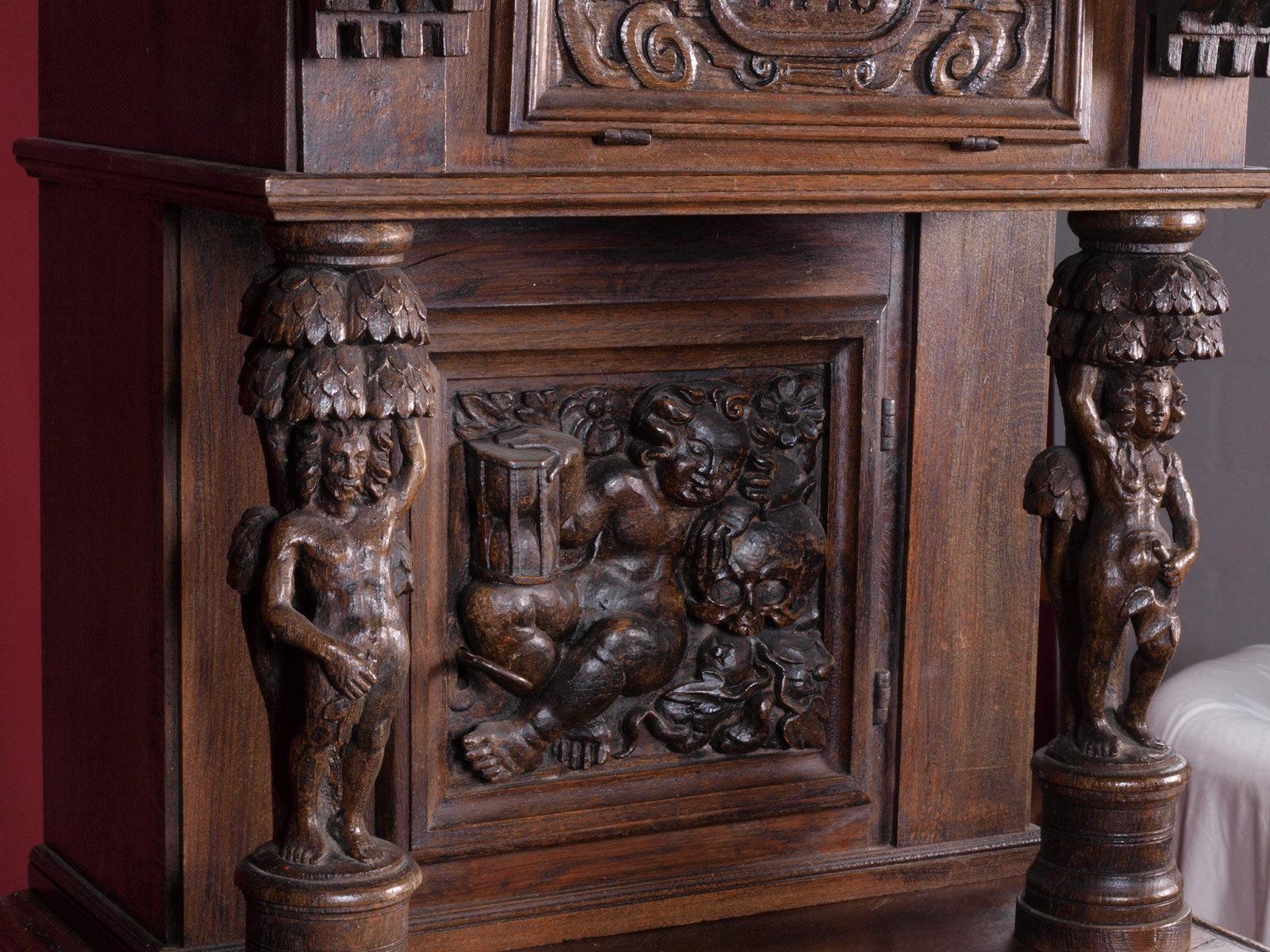 Antique Renaissance Cabinet Danish 14