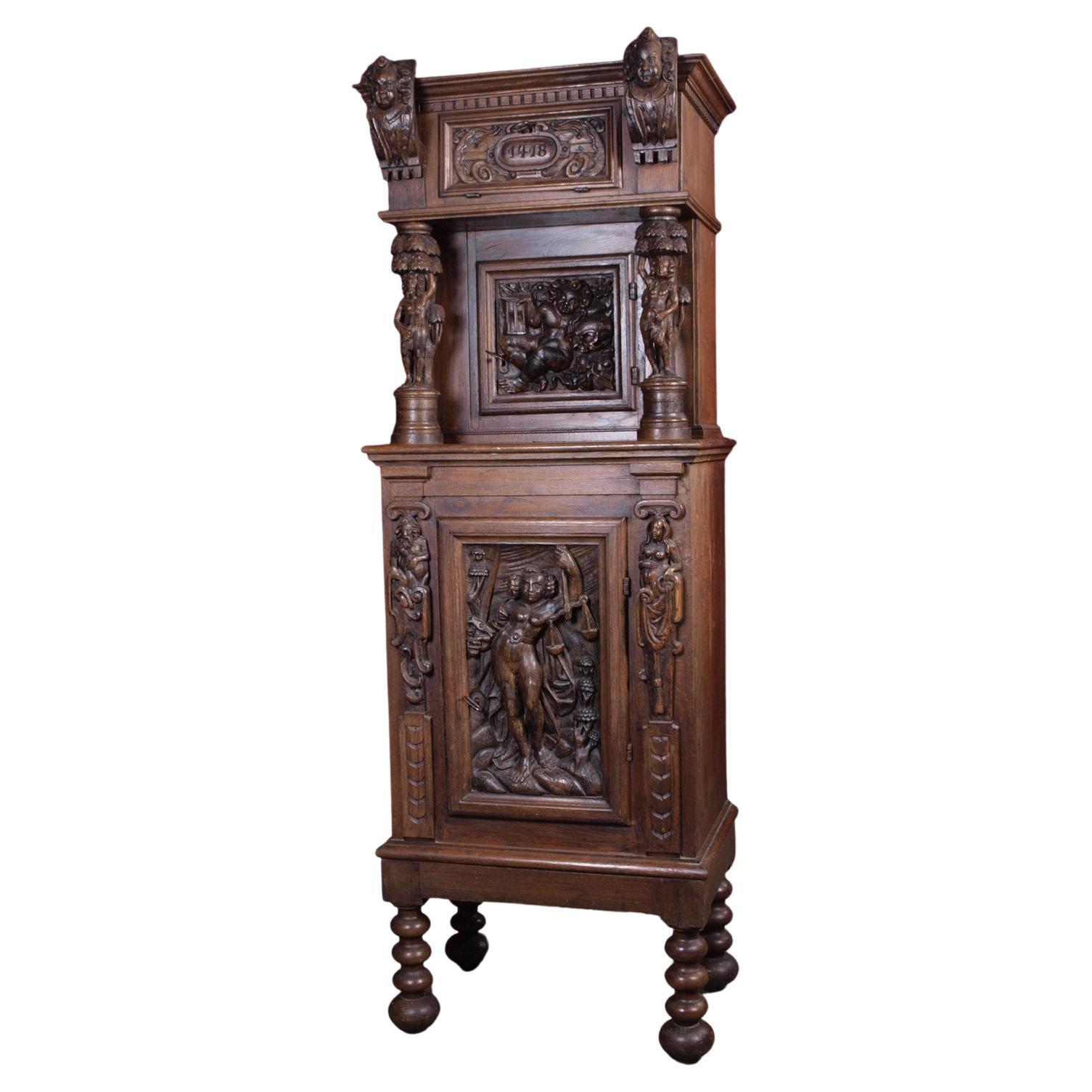 Antique Renaissance Cabinet Danish