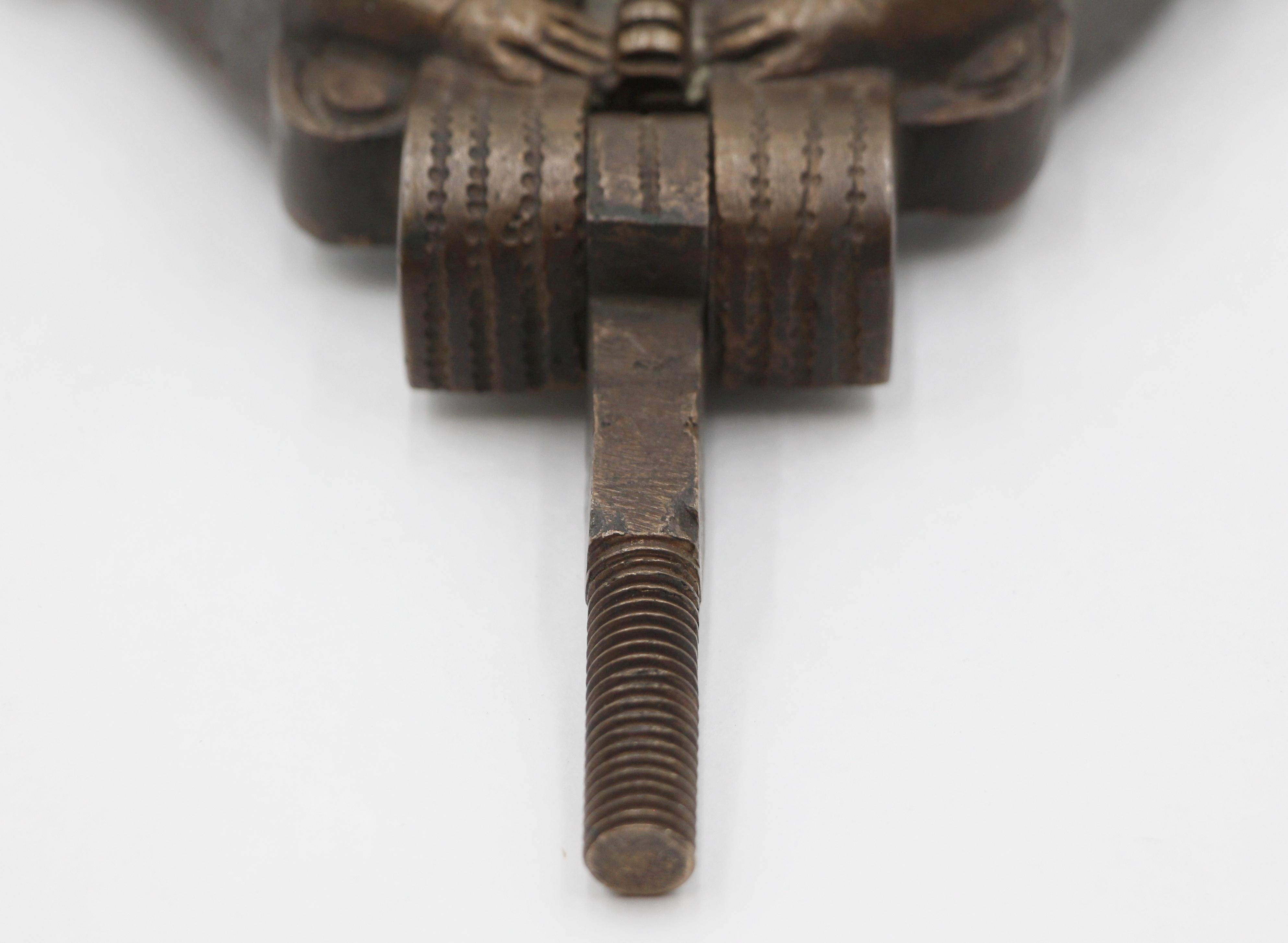 Antique Renaissance Cherubic Bronze Door Knocker For Sale 4