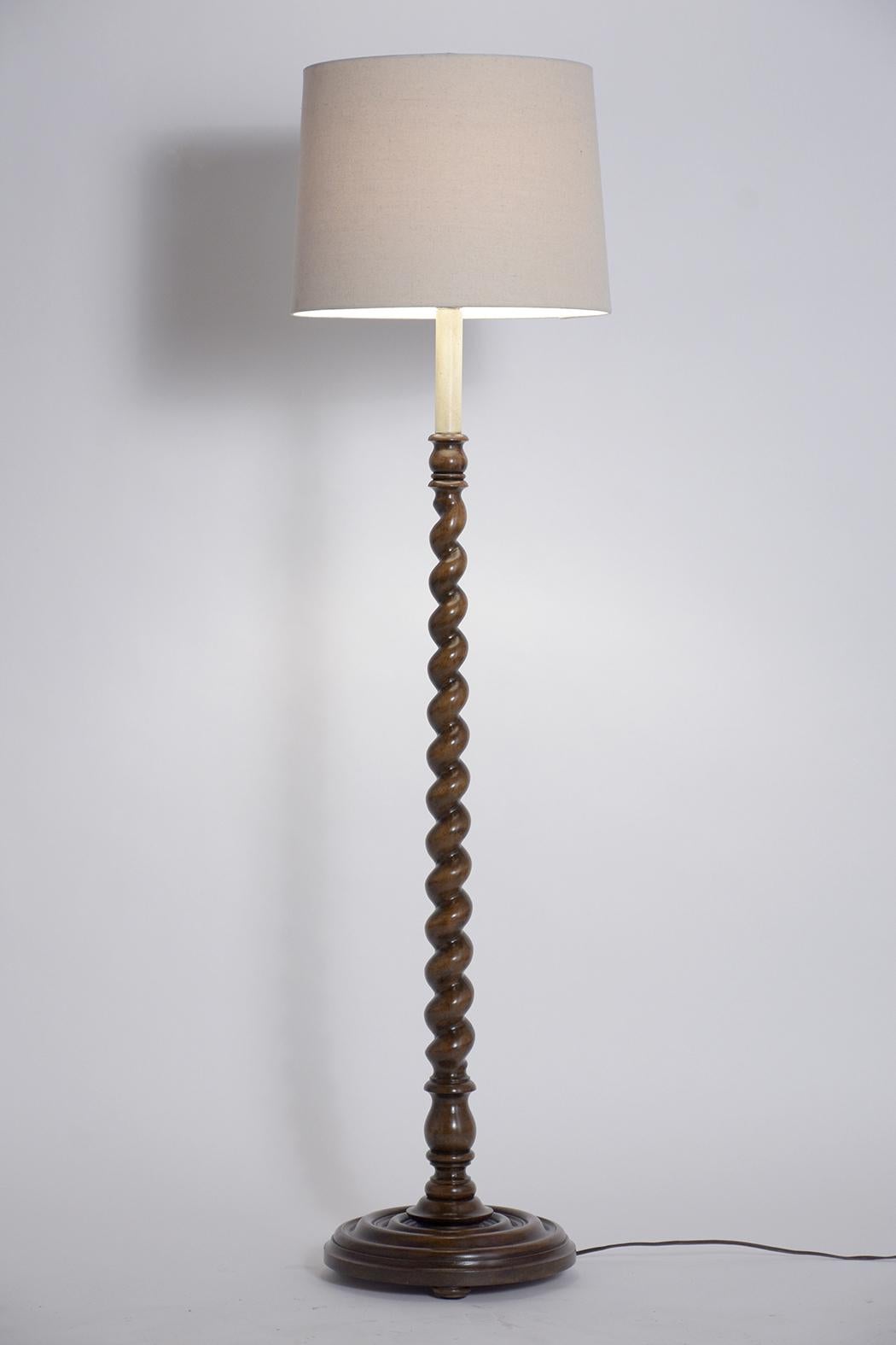 Carved Antique Baroque Lamp