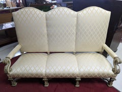 Antique Renaissance Hall Settee, Sofa