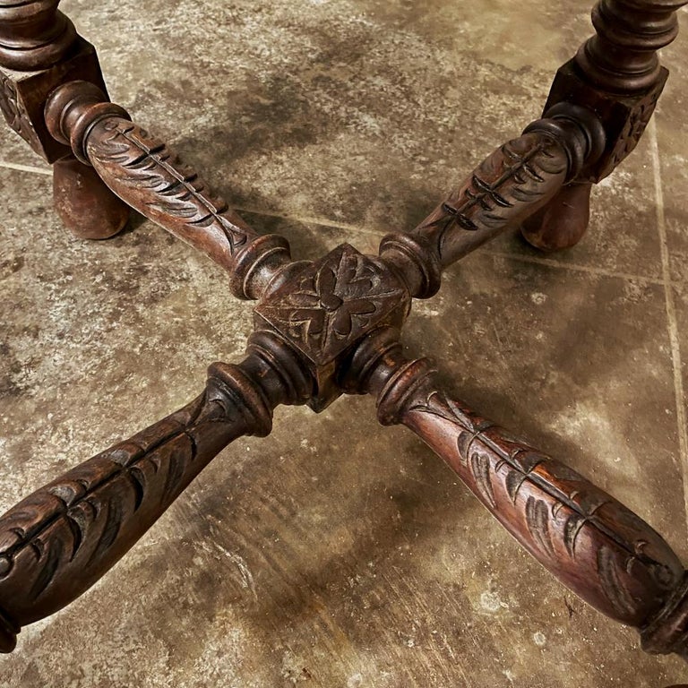 Antique Renaissance Octagonal End Table For Sale 6