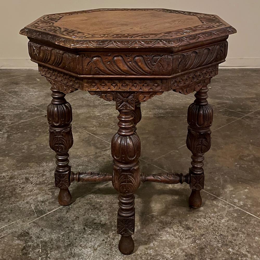antique octagonal table