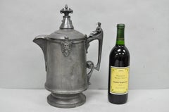 Antique Renaissance Reed & Barton Figural Silver Plated Coffee Water Pitcher