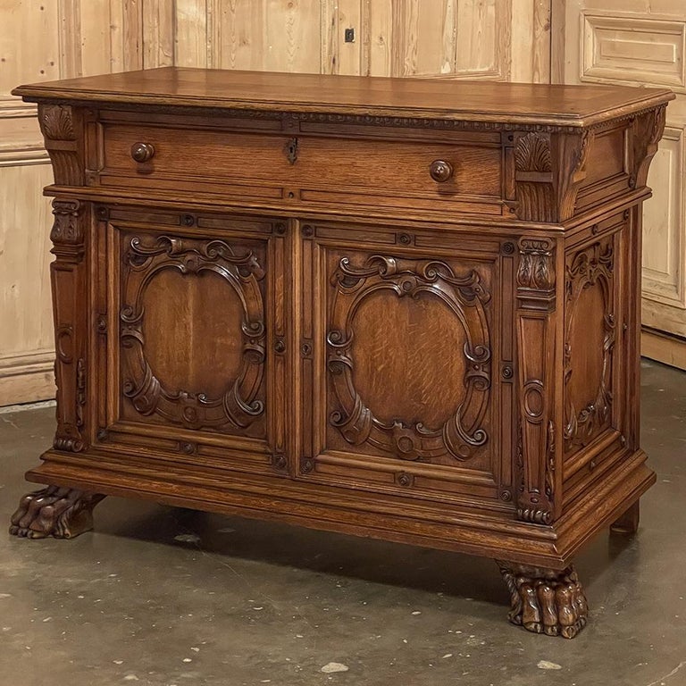 Antique Renaissance Revival Buffet For Sale at 1stDibs