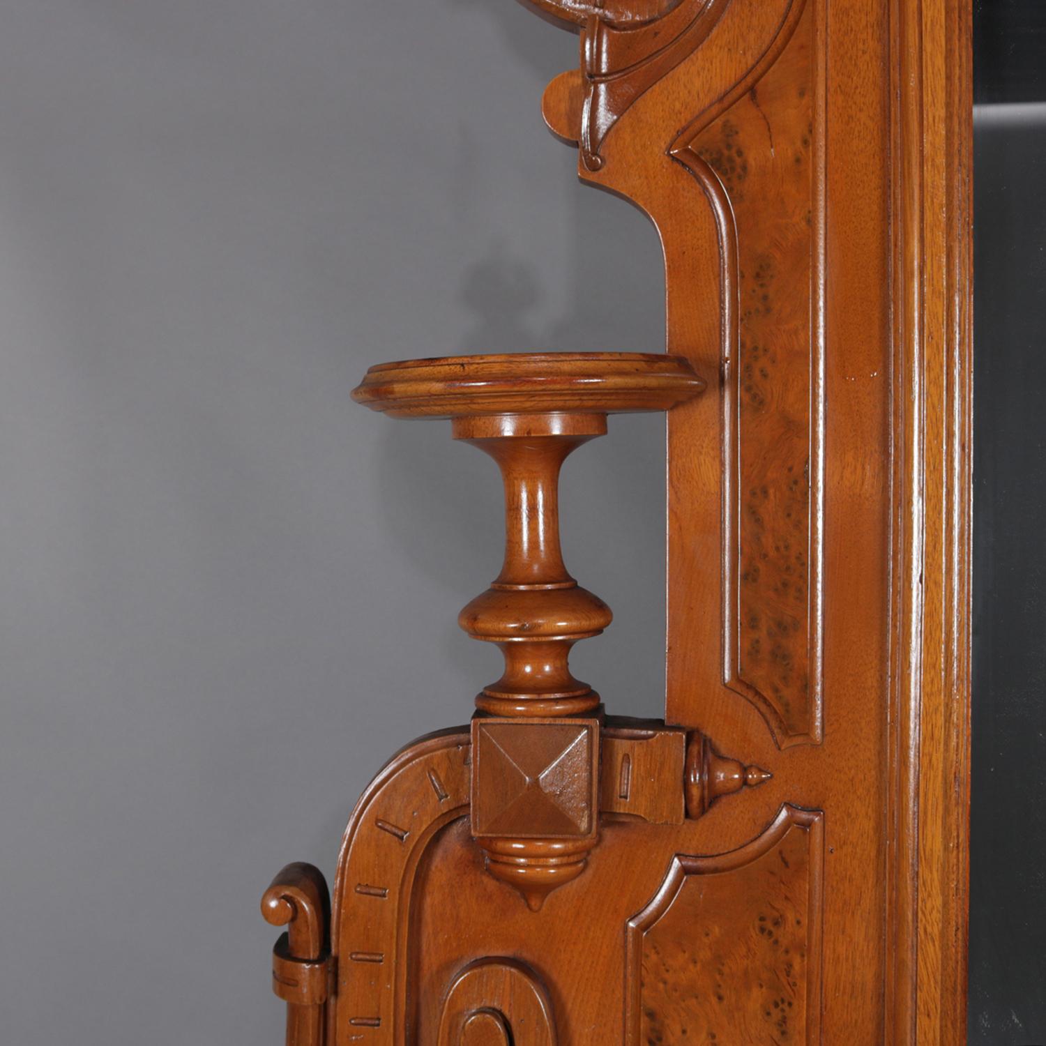 antique walnut dresser with mirror