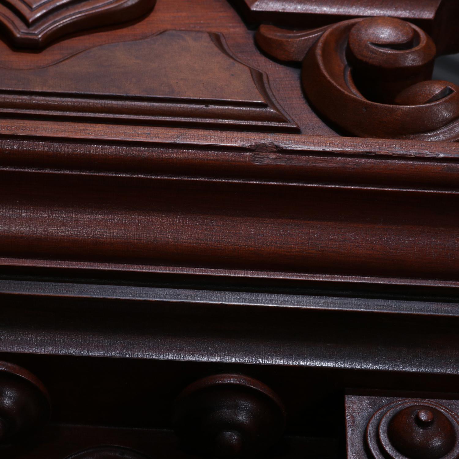 antique walnut bed