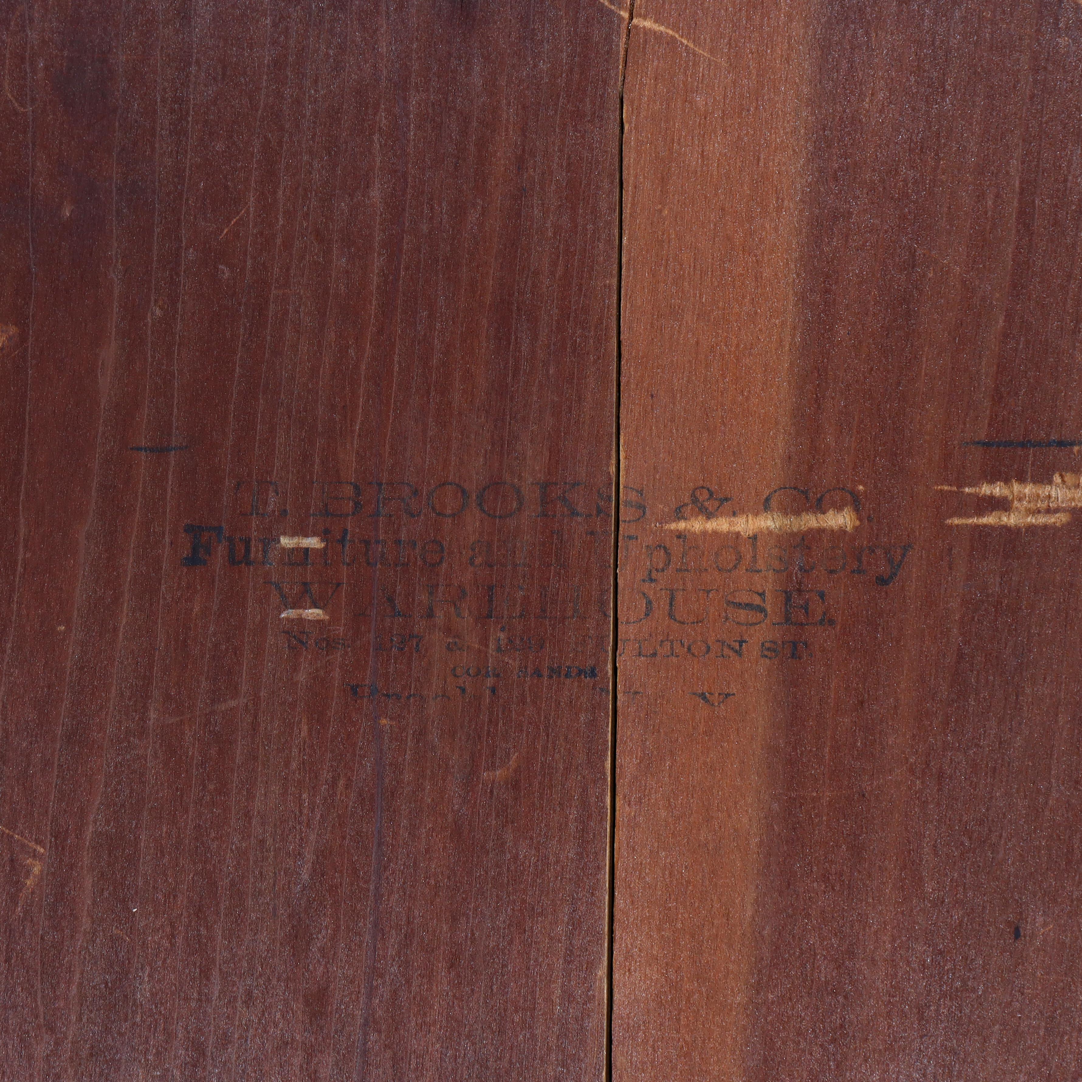 Antike Renaissance-Revival geschnitzt Nussbaum & Wurzel Marmor Top Sideboard c1890 im Angebot 10