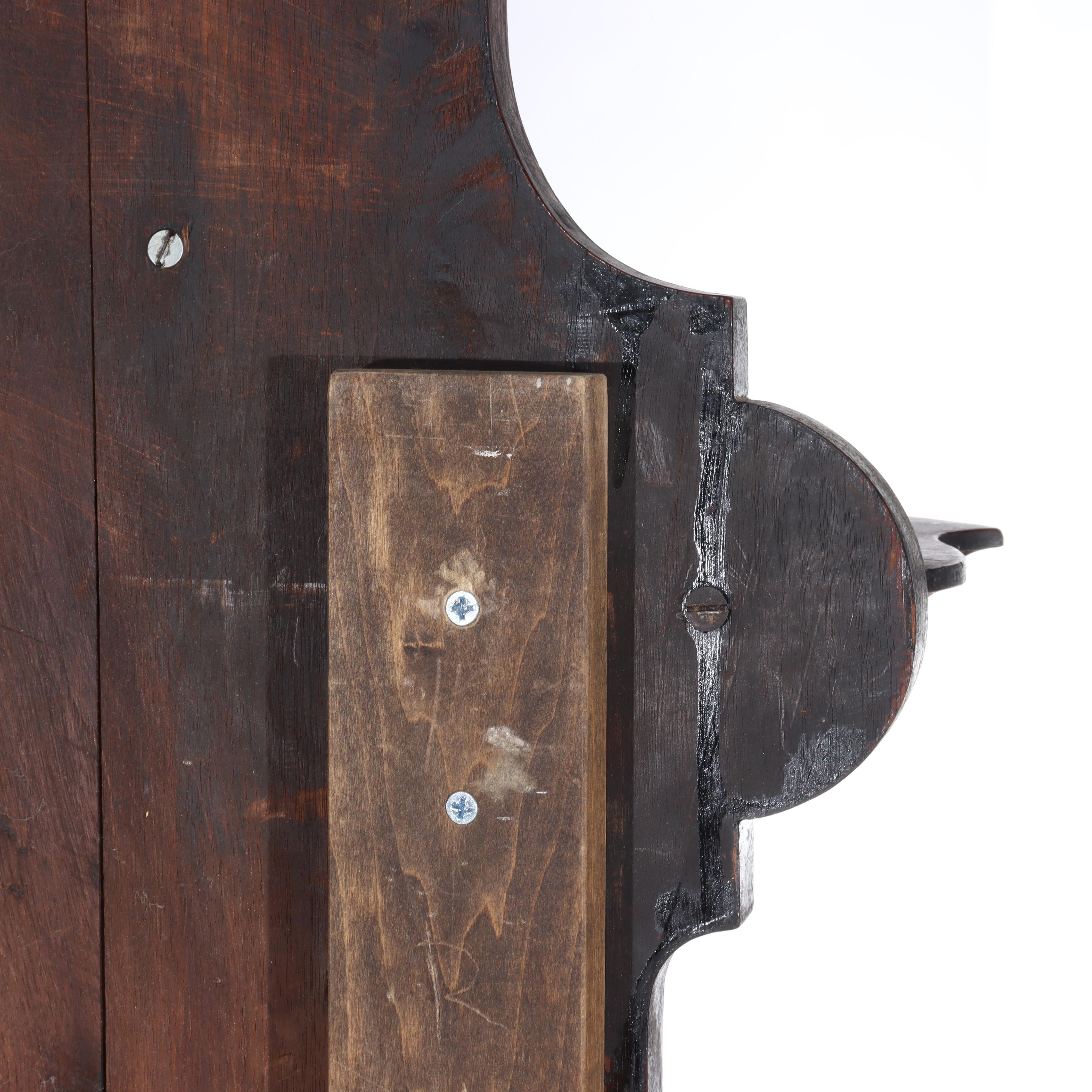 Antike Renaissance-Revival geschnitzt Nussbaum & Wurzel Marmor Top Sideboard c1890 im Angebot 12