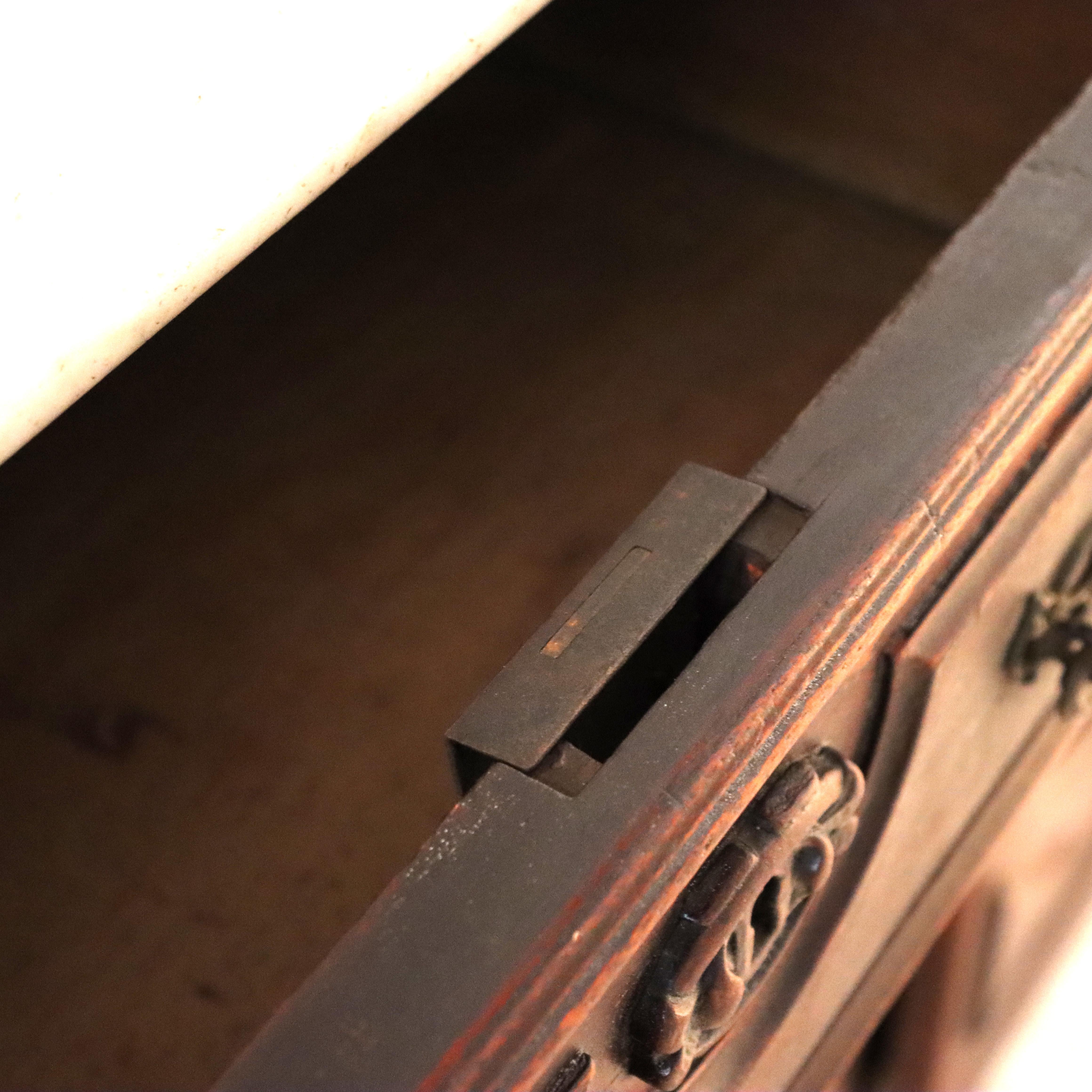 Antike Renaissance-Revival geschnitzt Nussbaum & Wurzel Marmor Top Sideboard c1890 im Angebot 13