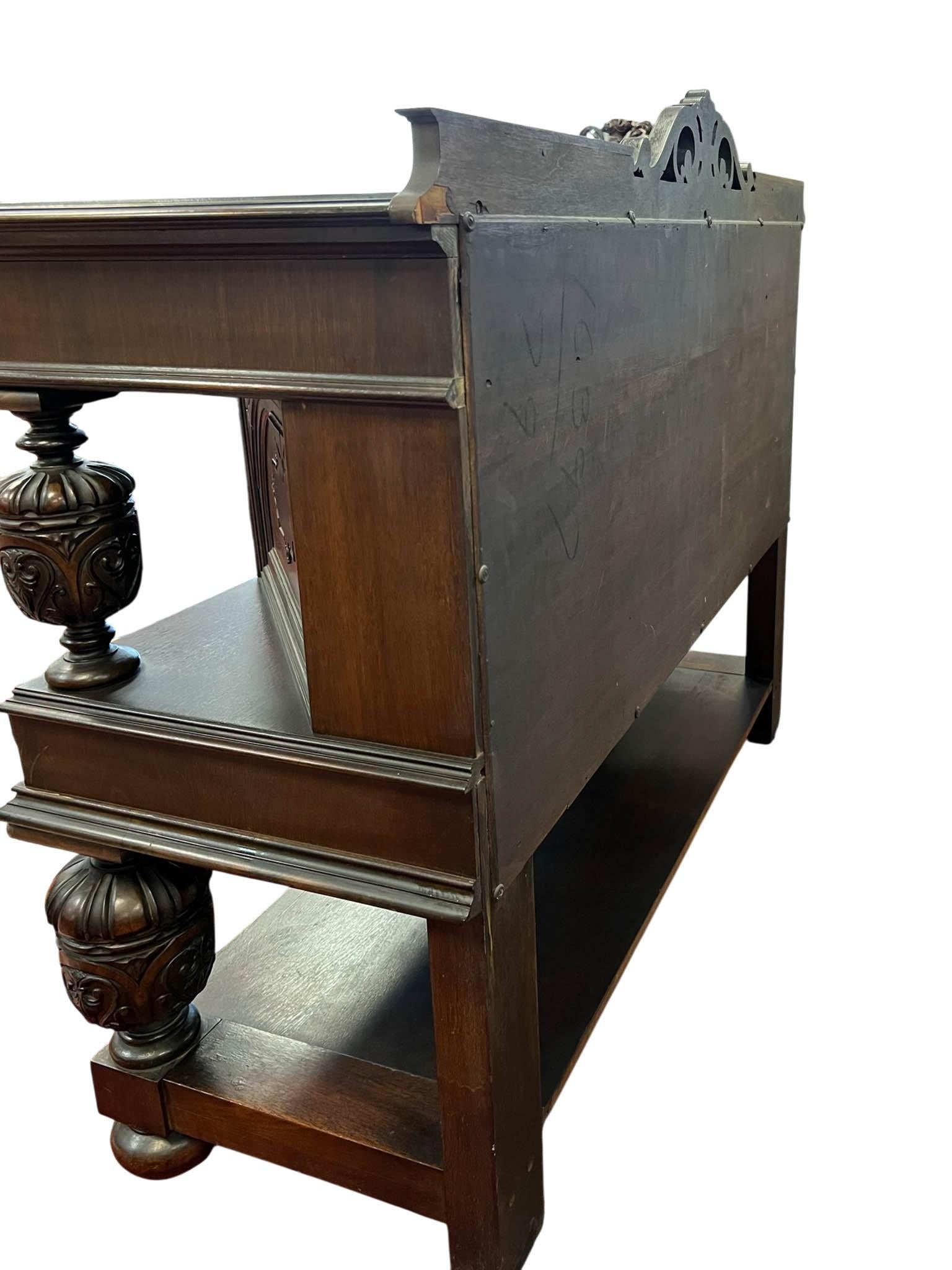 Antique Renaissance Revival Credenza/Sideboard, C. 1880-1900 For Sale 11