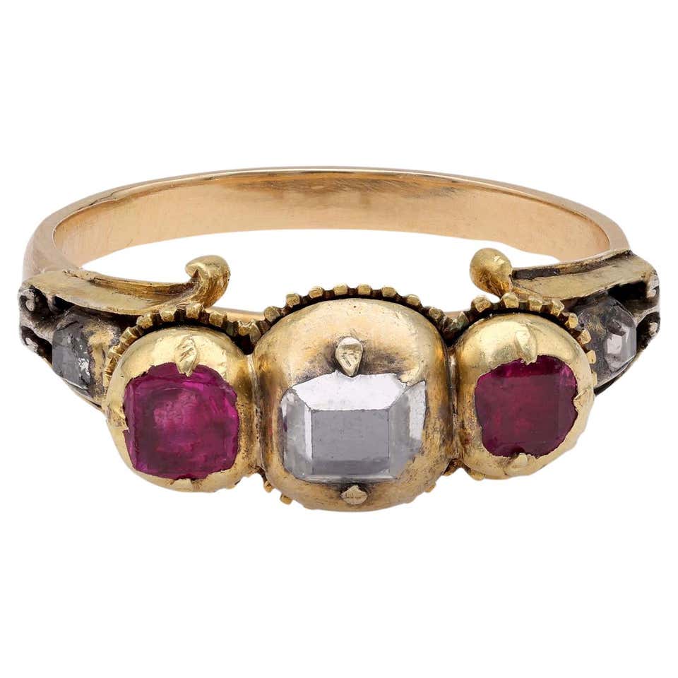 Renaissance Revival Amethyst Yellow Gold Ring For Sale at 1stDibs