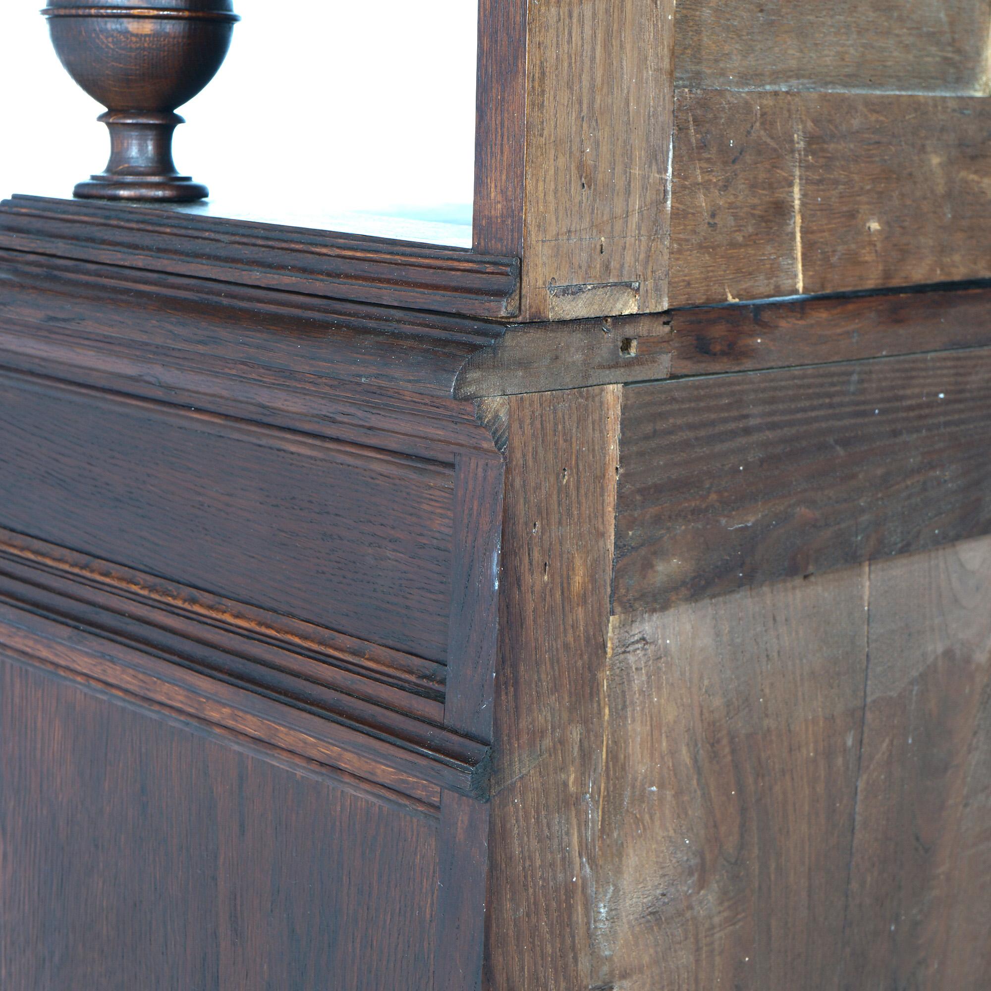 Antique Renaissance Revival Figural Carved Knight & Horse Oak Hunt Board c1890 For Sale 16