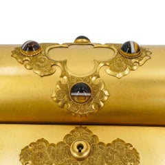 Antique Renaissance Revival Gilt Bronze Travel Desk