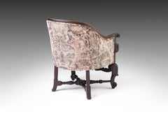 Antique Renaissance Revival Tub Chair in Black Edition Jacinta: The Rosé Obscura