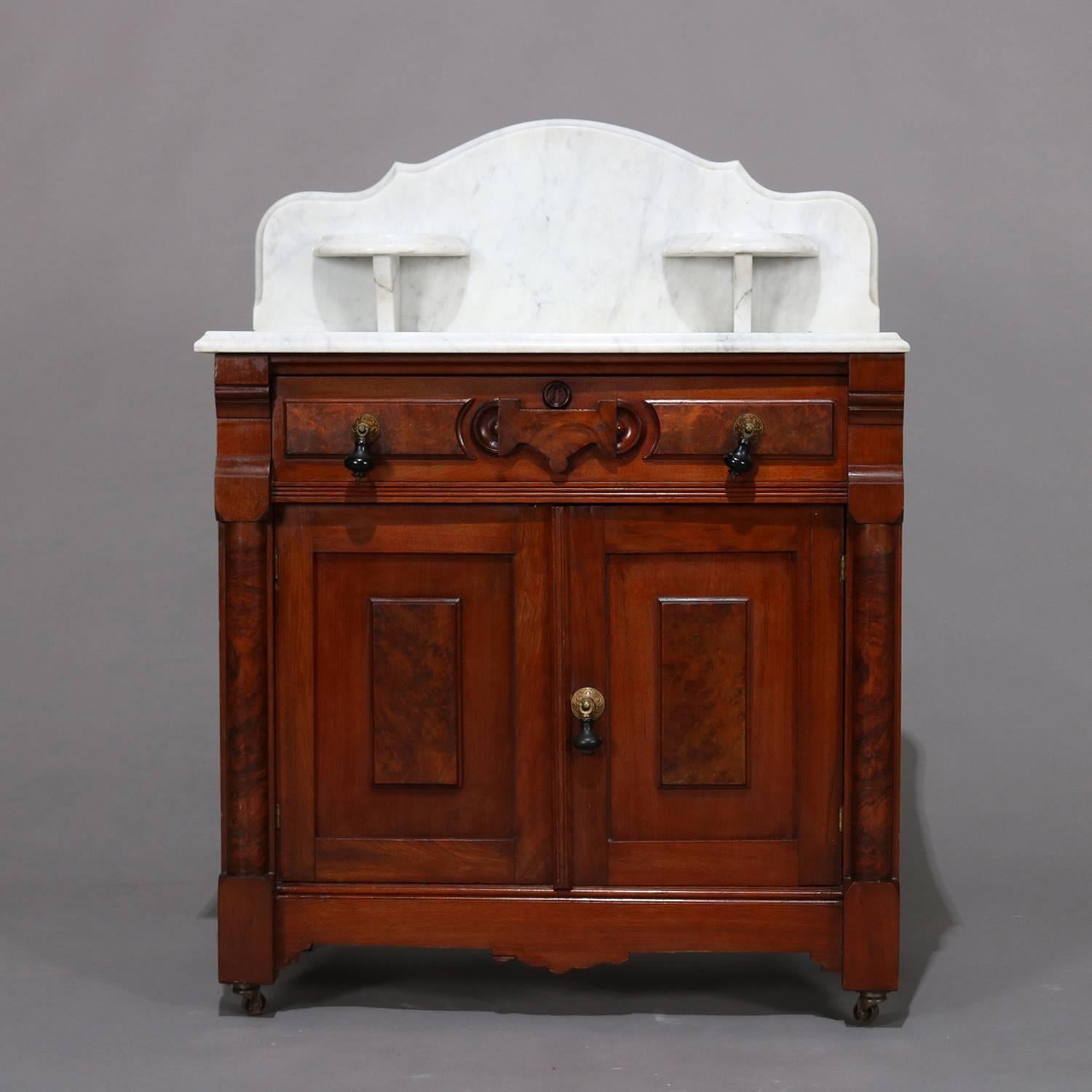 antique wash stand with marble top