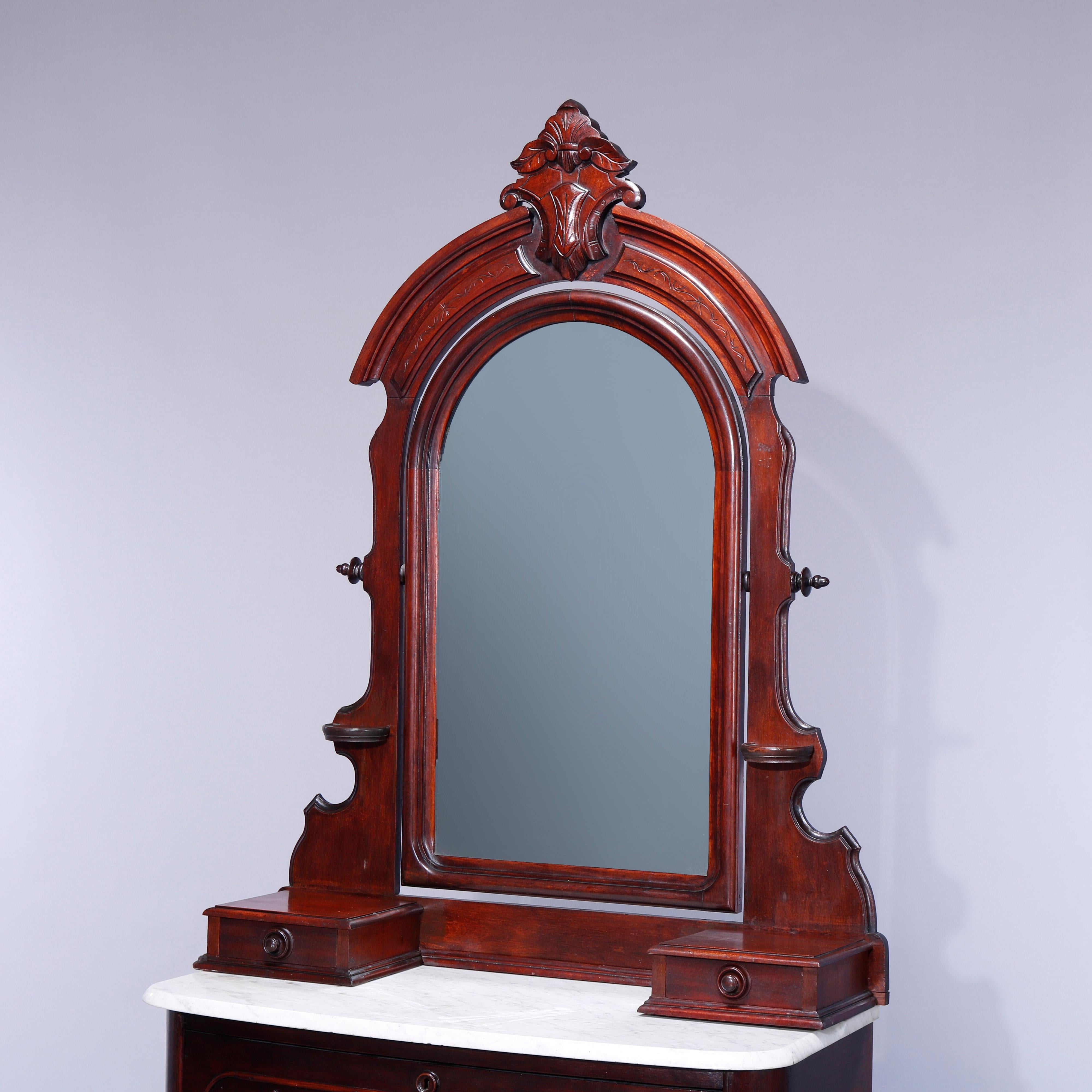 marble dresser with mirror