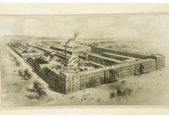 Antique Rendering of a Photo of Yale Locks-Hardware, Stamford Connecticut