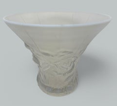 Antique Rene Lalique Style Barolac Art Deco Opalescent Bowl Centerpiece 1930s