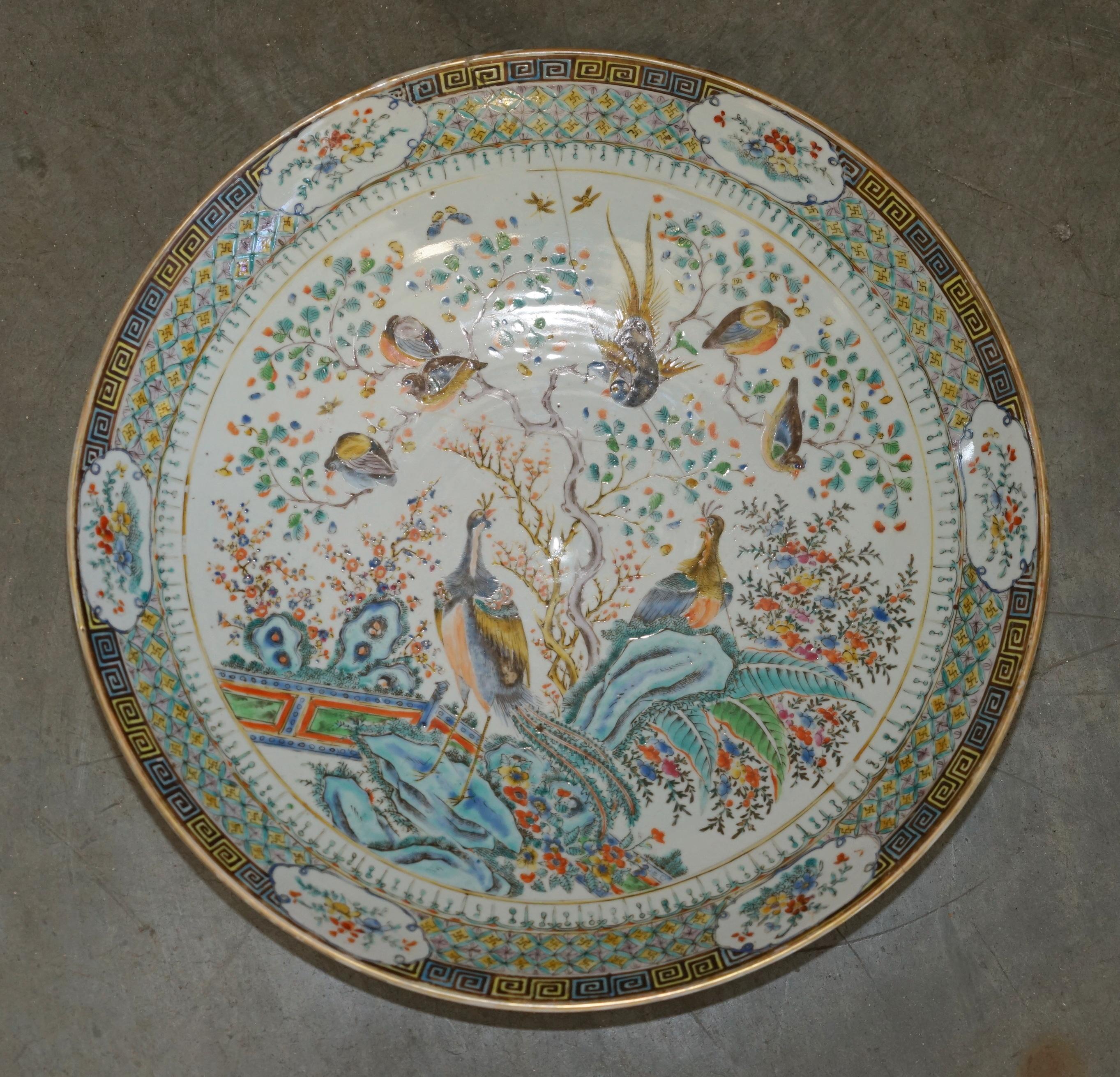 Royal House Antiques

Royal House Antiques is delighted to offer for sale this absolutely stunning circa 1780 Chinese Famille Verte porcelain charger plate with highly collectable antique staple repair

A very good looking well made and decorative