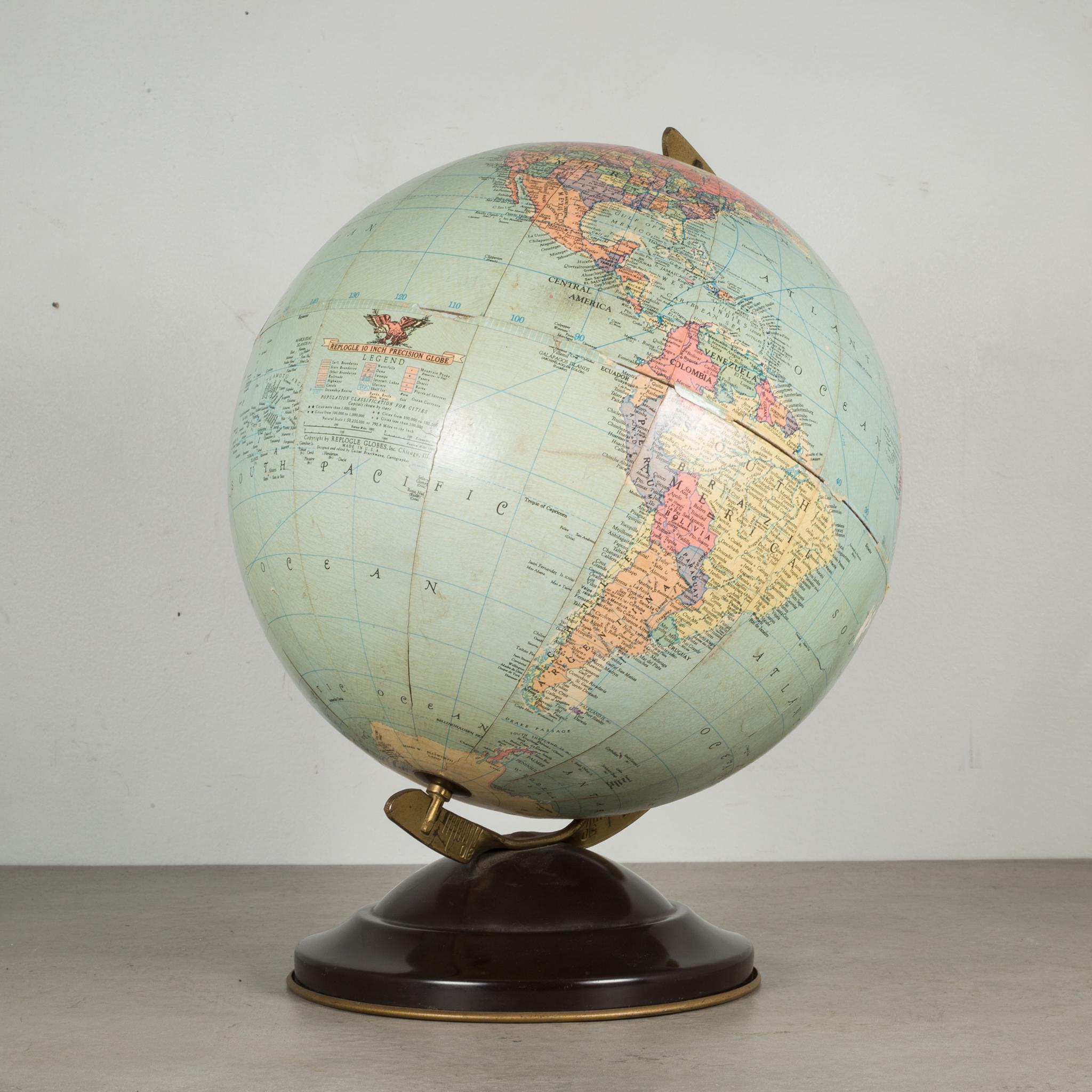vintage replogle globe