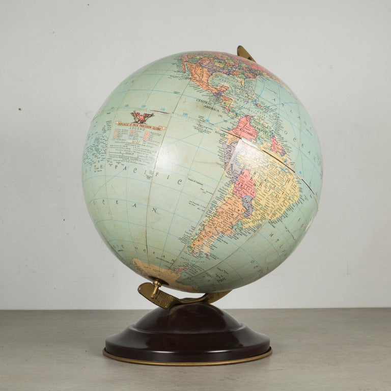 Antique Replogle Standard Globe, circa 1949 at 1stDibs floor globes