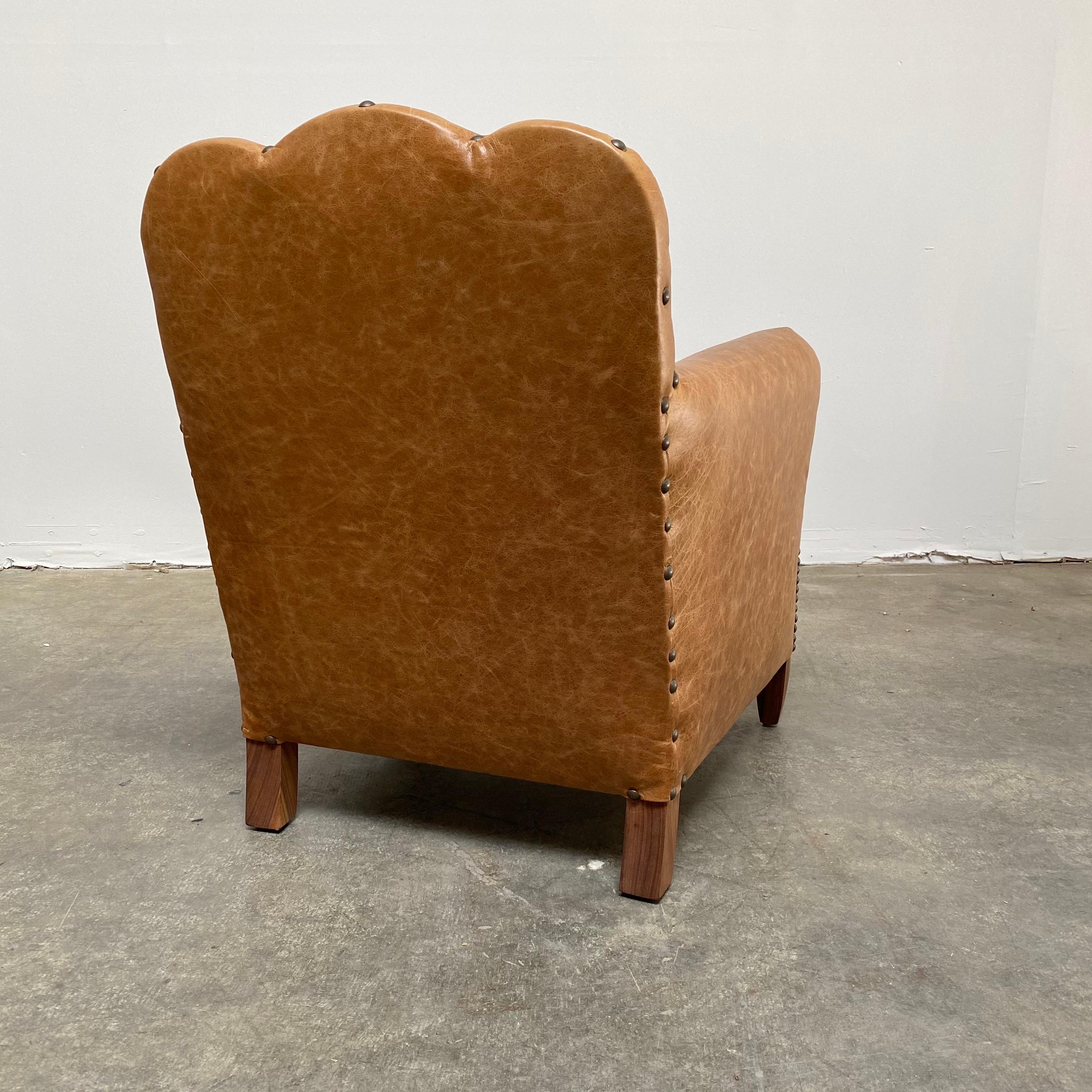 vintage leather club chair