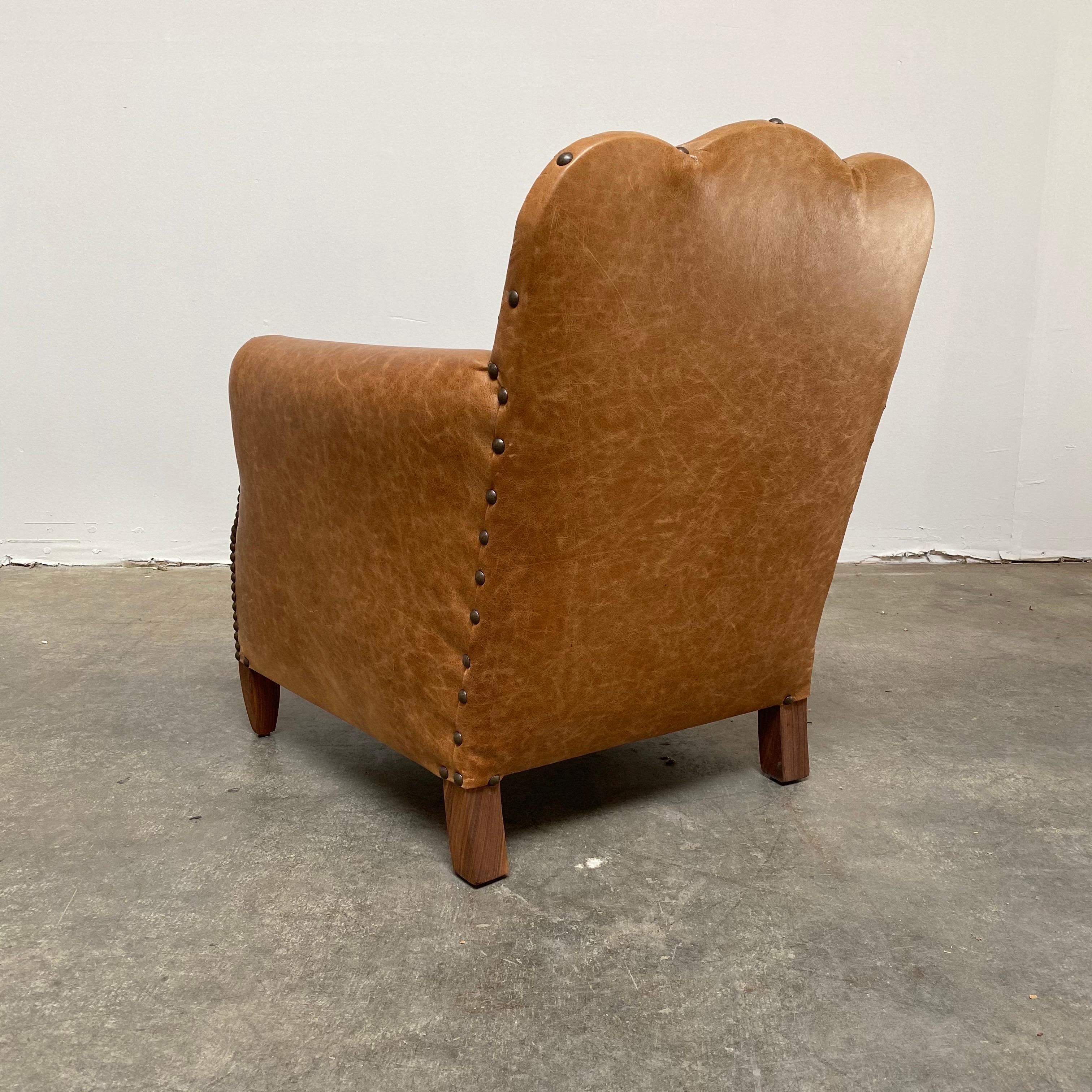 french leather club chairs