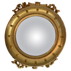 Reproduction d'antiquités - Miroir convexe avec cadre doré