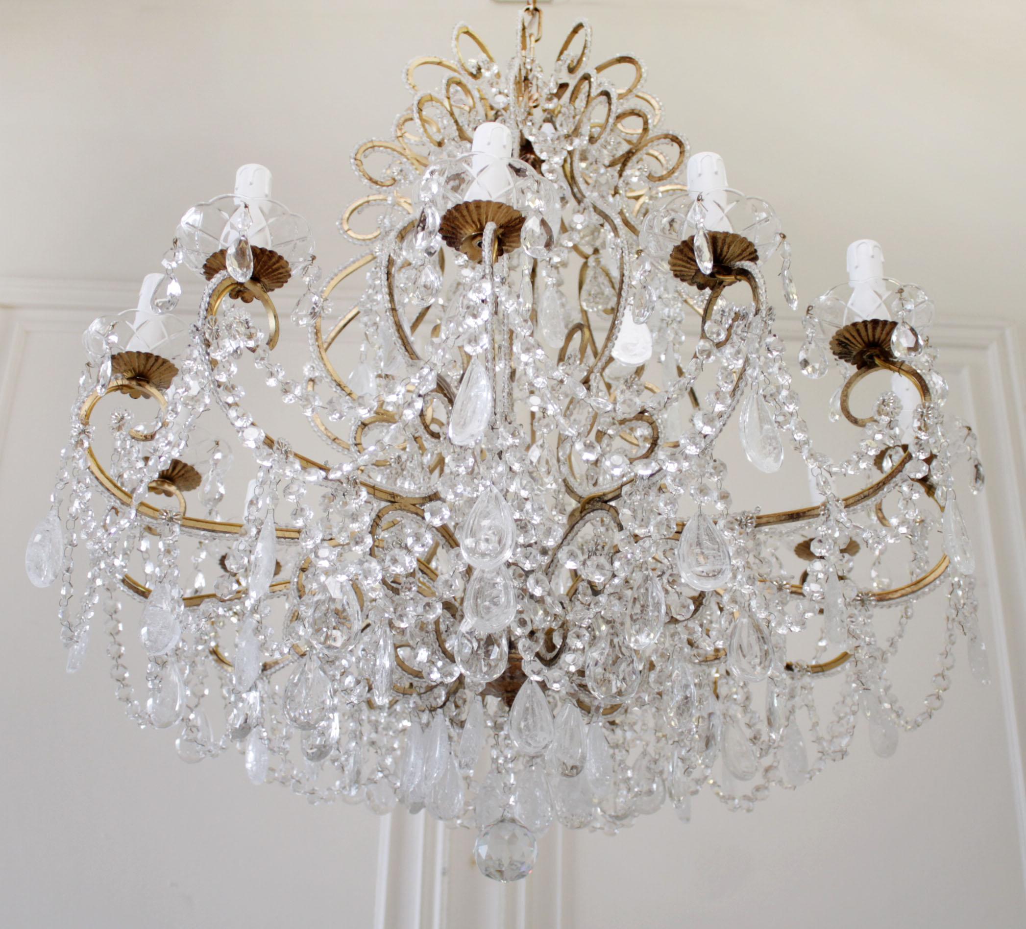 italian chandelier style pose for couple