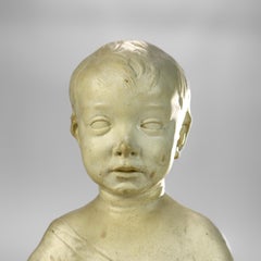 Antike Reproduktion der Nationalgalerie-Büste eines Kindes, Skulptur, um 1930