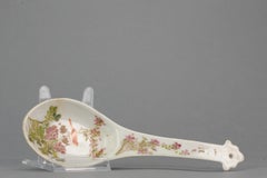 Antique Republic Chinese Porcelain Large Spoon, 19th/20th Century